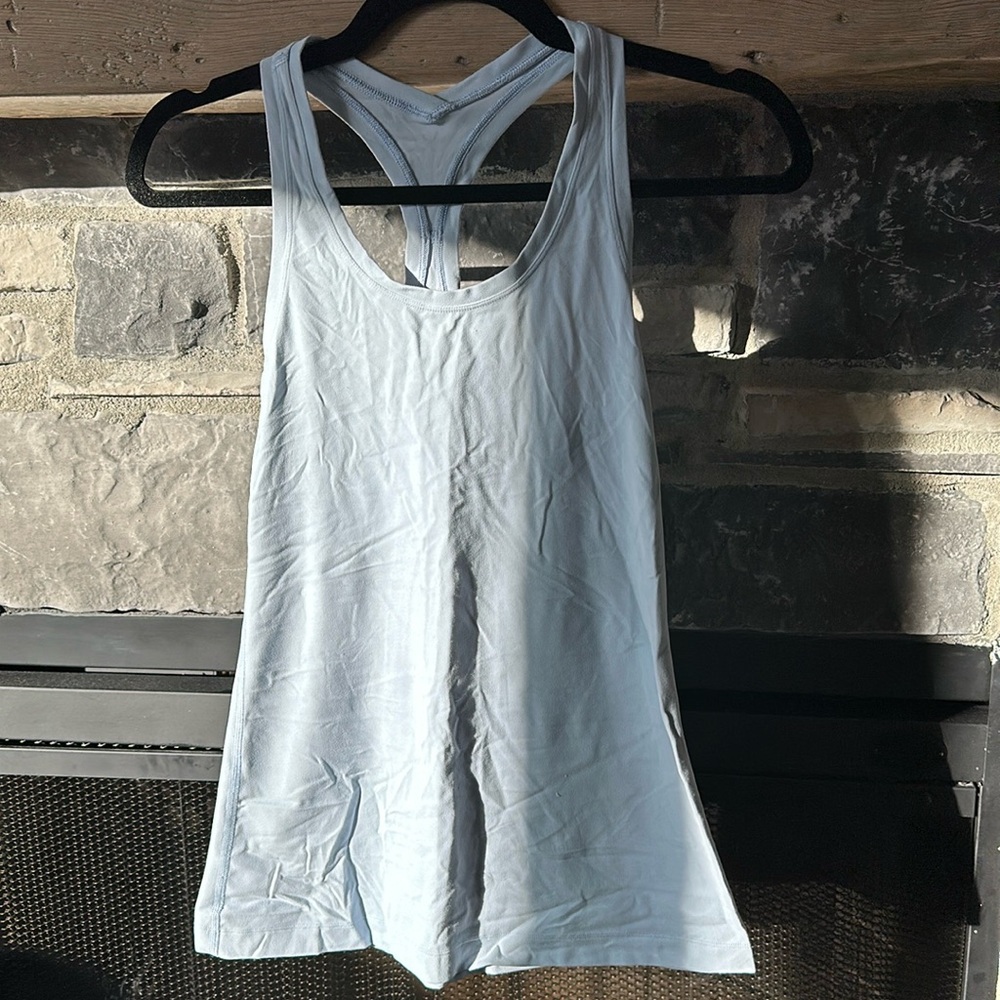 Periwinkle blue racerback lululemon tank. No staining or pilling.